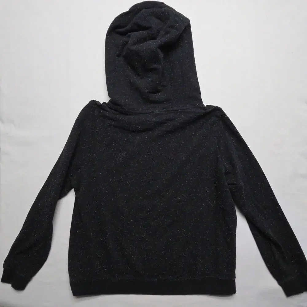 Nike Womens Black Rainbow Speckled Hoodie Jogger Set XL Cotton Blend Casual